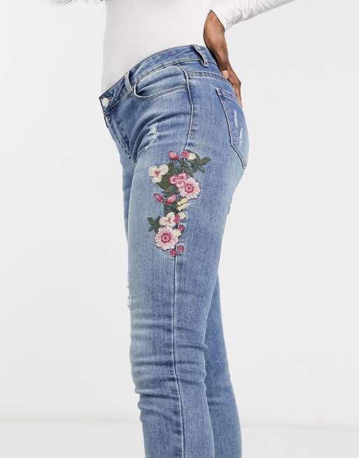 Asos best sale embroidered jeans