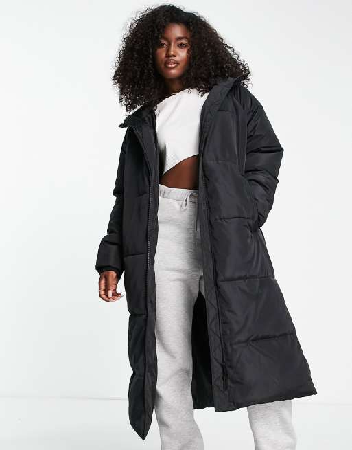 Asos long puffer clearance coat