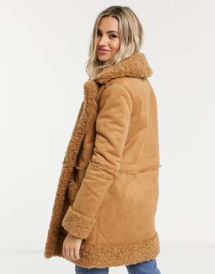 urban bliss shearling coat