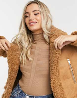 urban bliss shearling coat