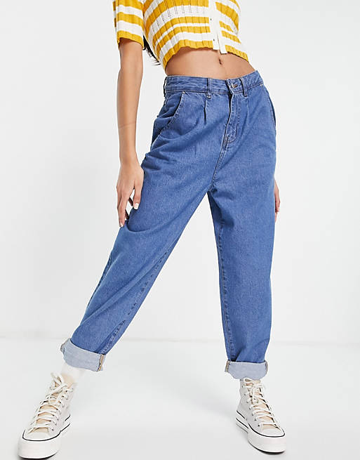Urban Bliss loose fit jean in mid wash