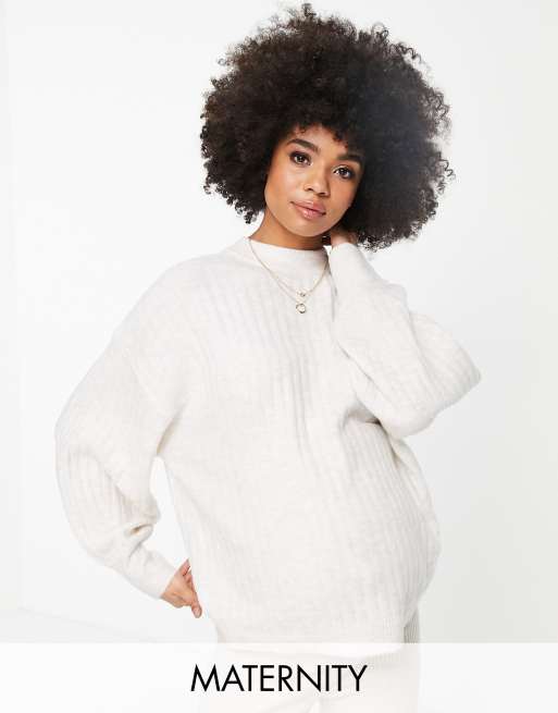 Cream 2024 maternity sweater