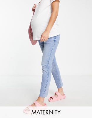 Urban Bliss Maternity - Enge Jeans in Blau