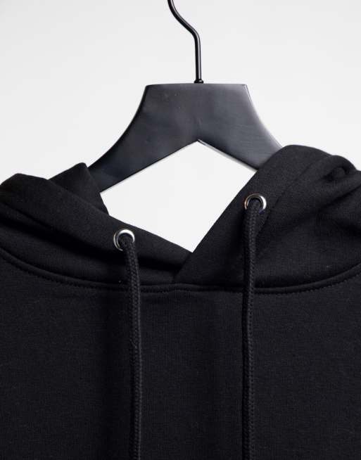Urban Bliss oversized boyfriend hoodie in black, 3 of 4