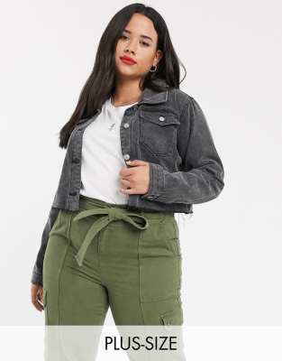 plus size black cropped jeans