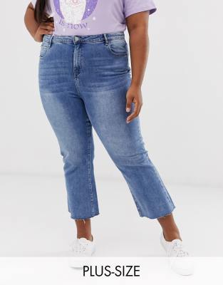 plus size kick flare jeans