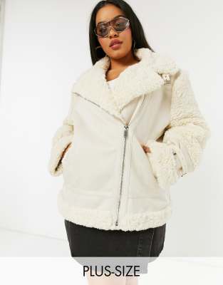 cream aviator jacket