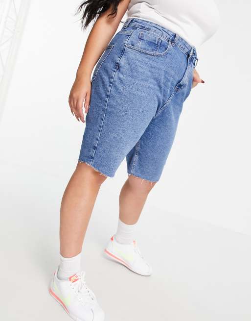 High waisted hot sale longline shorts