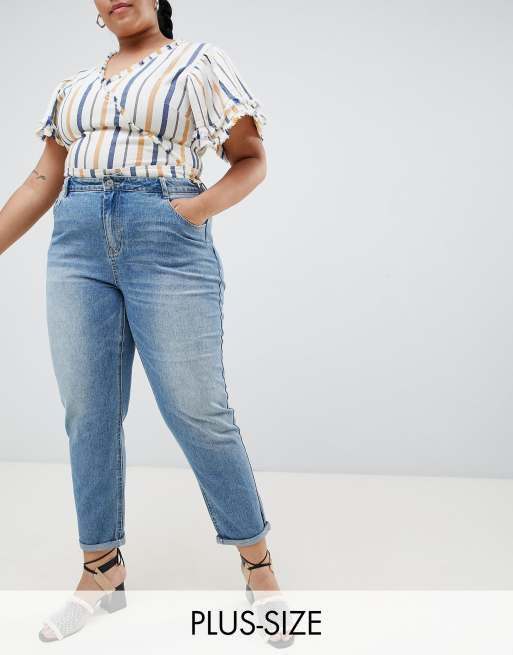 80s Mom Jeans (plus Size) - Blue