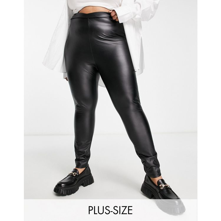 Commando faux leather patent perfect control leggings in tan - part of a set