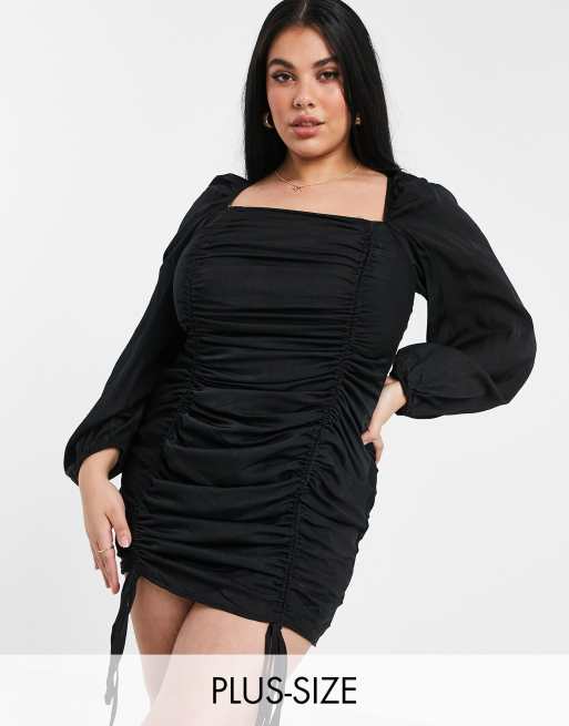 Black mini 2025 dress plus size