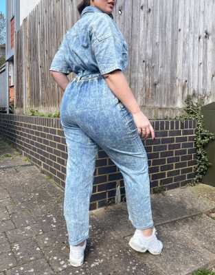 wide leg boiler suit