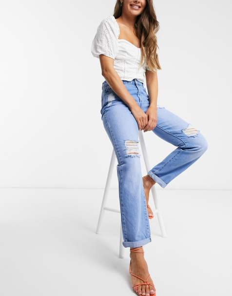 Boyfriend Jeans For Women Ripped Boyfriend Jeans Asos