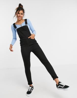 black overalls asos