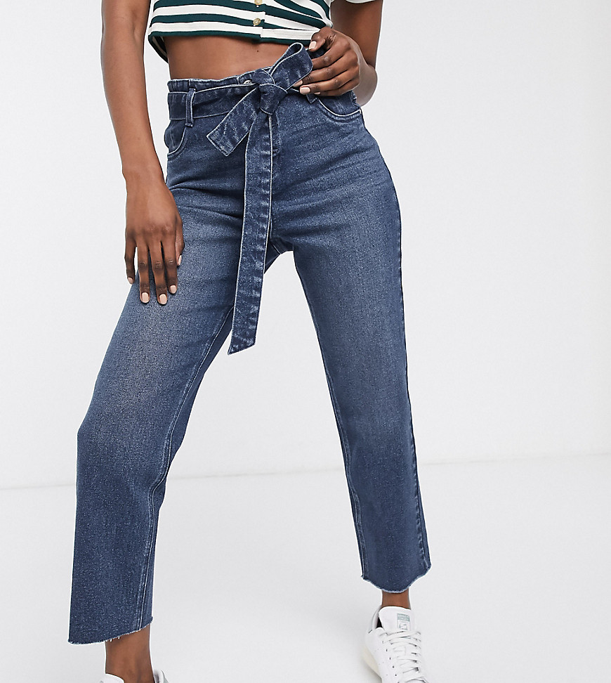 Urban Bliss - Skinny jeans met hoge taille en riem-Blauw