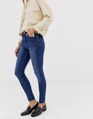 Urban Bliss - Skinny jeans met hoge taille-Blauw