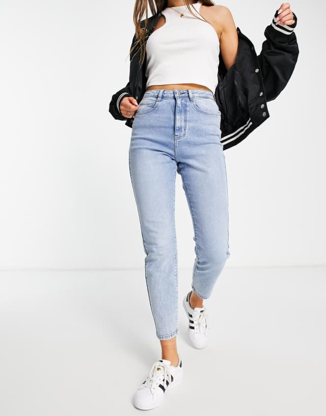 Urban Bliss slim mom jeans in blue