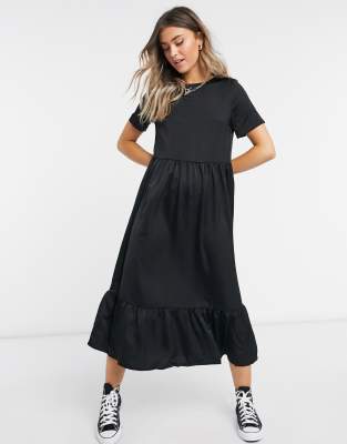 Urban Bliss Urban Bliss smock dress in black