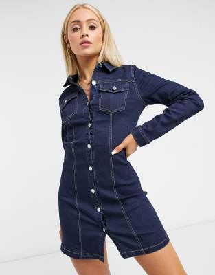 denim shirt romper