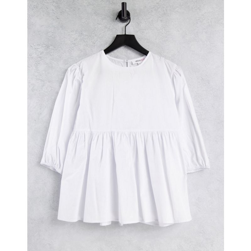 T-shirt e Canotte ZOsYL Urban Bliss - Top a punto smock oversize bianco