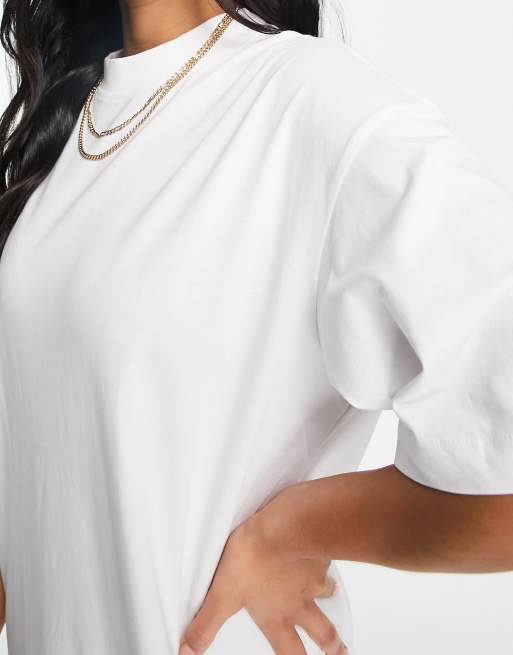 Urban Classics – Biała bawełniana sukienka mini typu babydoll, 3 z 4