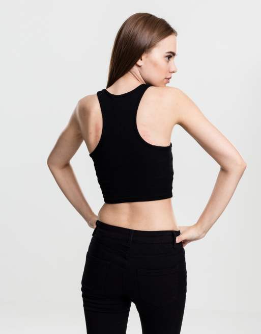 Urban Classics - Crop top côtelé - Noir, 2 de 4