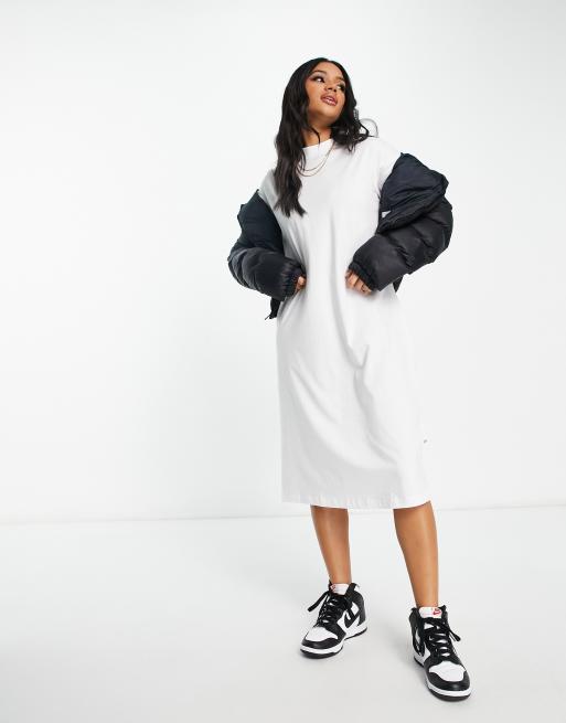 Urban Classics - Hvid babydoll-minikjole i bomuld