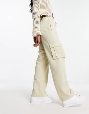 Urban Classics Urban Classics straight leg cargo trousers in concrete-Neutral