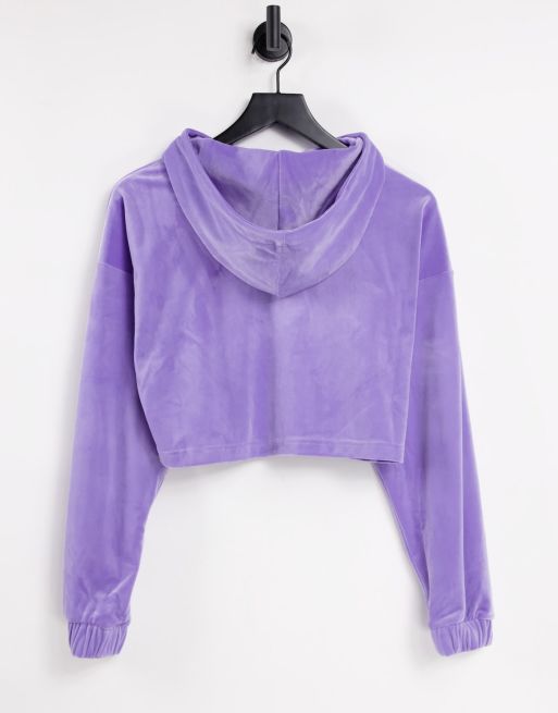 Lavender cheap cropped hoodie