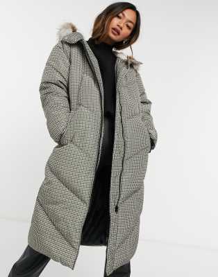 urbancode - Urban Code – Lang geschnittener, wattierter Parka mit Bündchen-Mehrfarbig