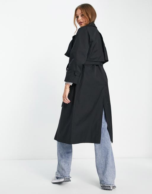 Black soft 2025 trench coat