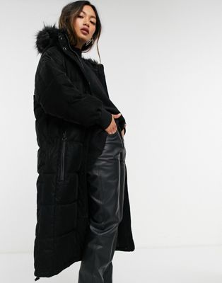 black longline jacket