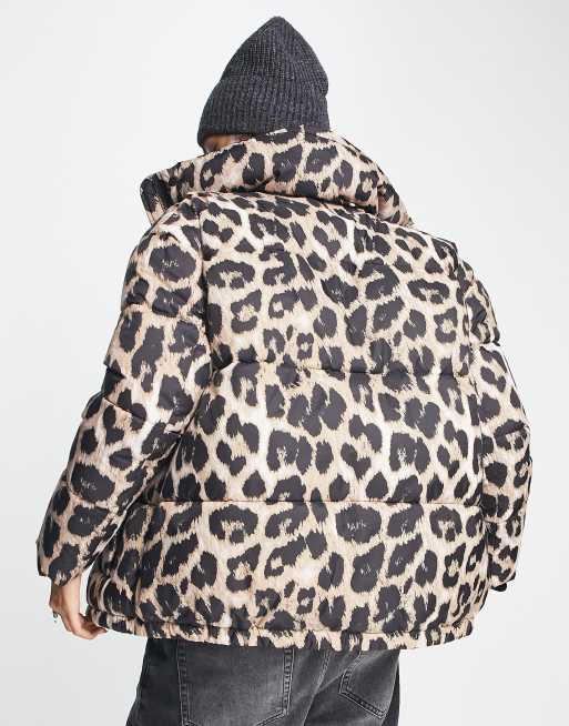 【EEUN】Leopard Luxe Puffer EEUN】Leopard Luxe Puffer Leopard Print Oversized Puffer