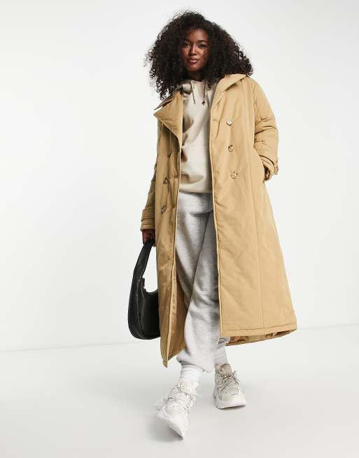 Padded 2025 trench coat