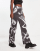 Urban Revivo baggy fit jeans in black swirl print