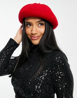 Urban Revivo beret in red