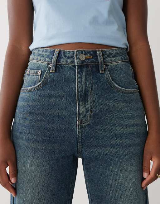 Urban Revivo - Blå jeans med barrel-ben, 5 af 5