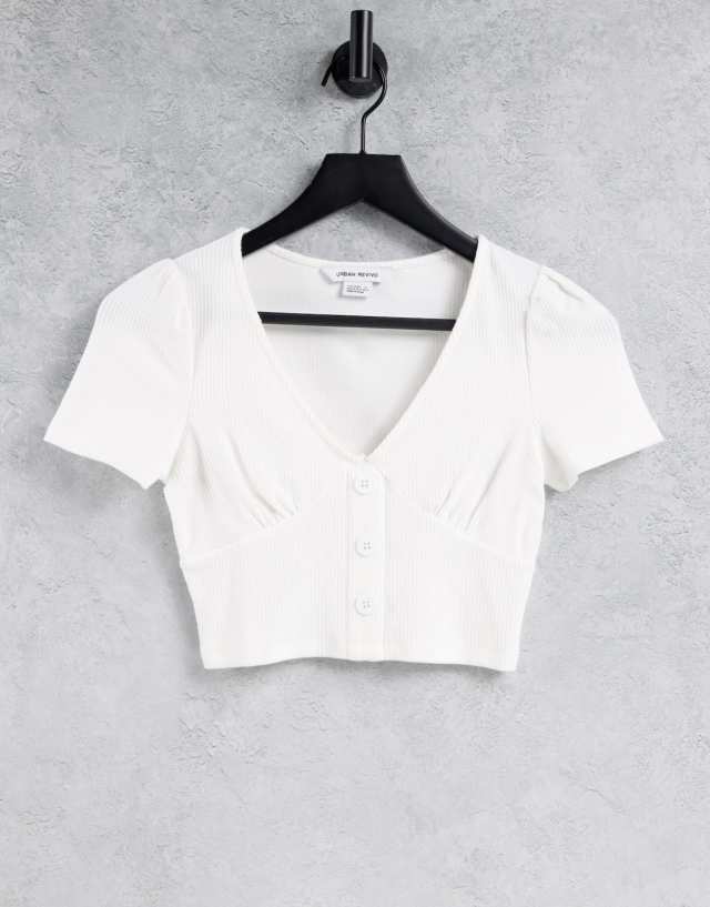 Urban Revivo - button down top in white