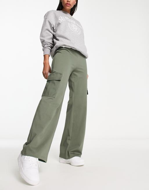 Urban Revivo cargo pants in army green