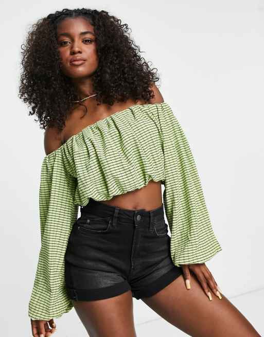 Off shoulder flare on sale top
