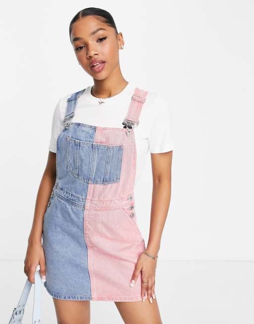 Pink dungaree outlet dress