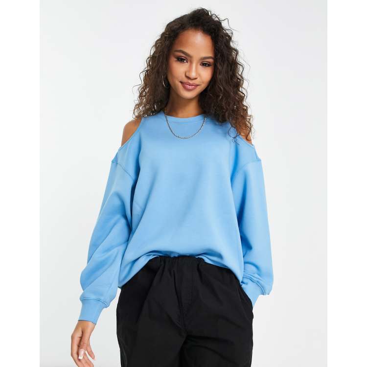 Cut out sleeve sweatshirt sale