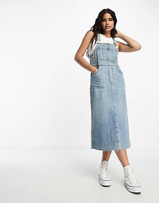 【Repose.AMS】Dungaree-Mid blue