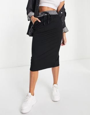 Urban Revivo Drawstring Waist Mini Skirt In Black | ModeSens