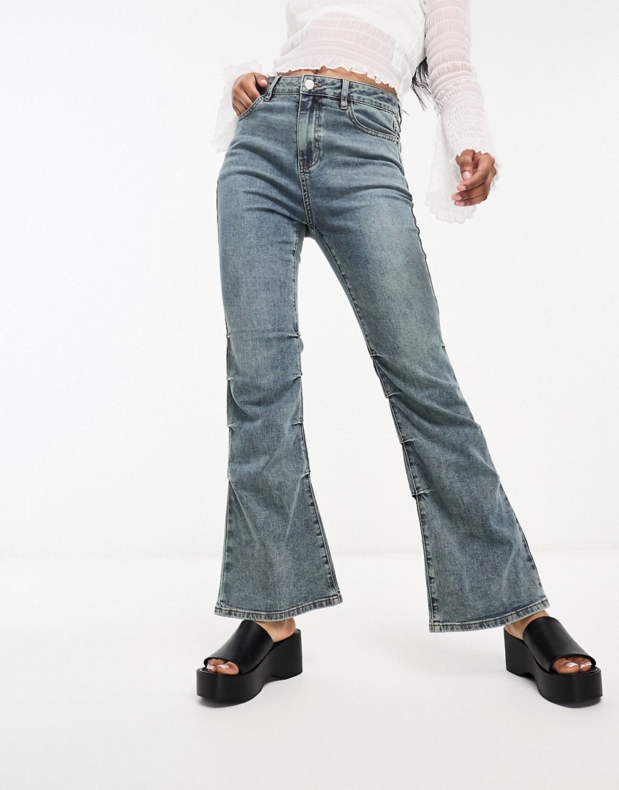 Urban Revivo flared denim jeans in light blue