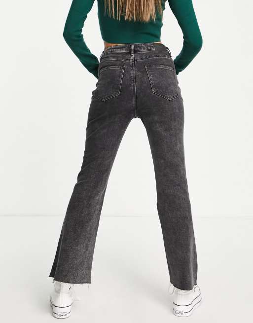 Signature 8 All Over Embellished Straight Leg Jeans in Wash Black