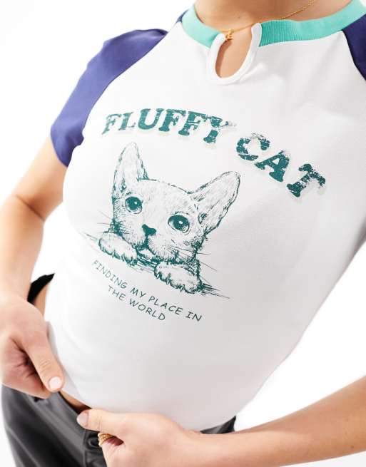 Cat slogan t clearance shirts