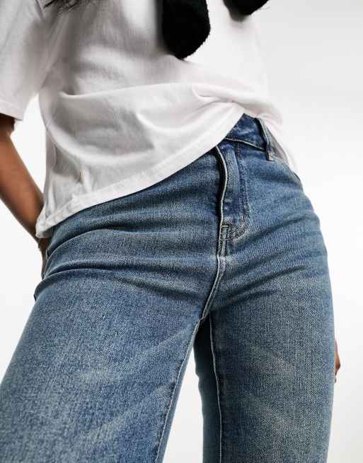 Urban Revivo - Jeans a zampa blu, 5 di 5