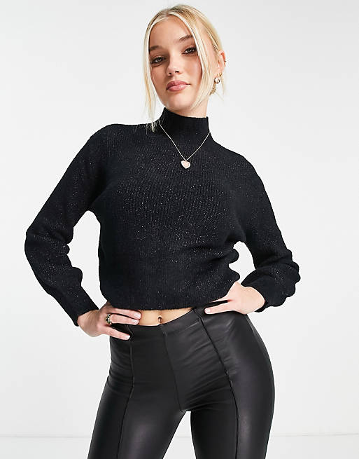 Urban Revivo knitted jumper in black