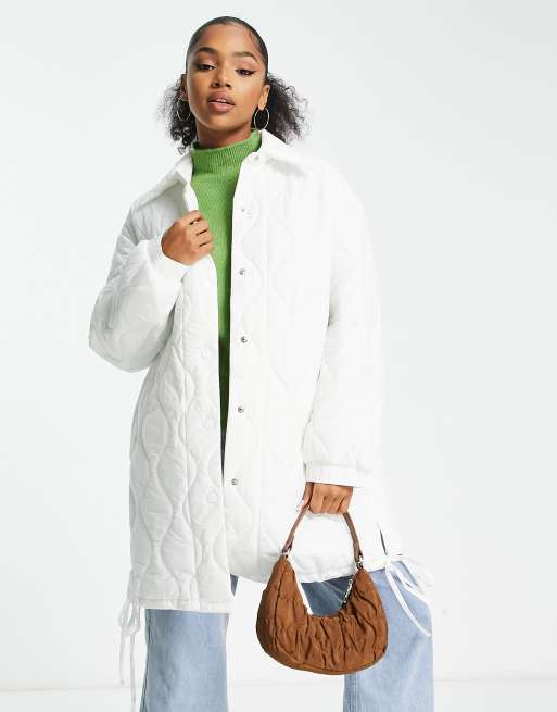 White discount padded coats